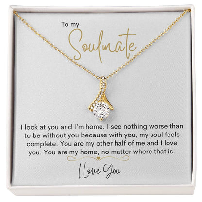 To My Soulmate | I Love You - Alluring Beauty necklace