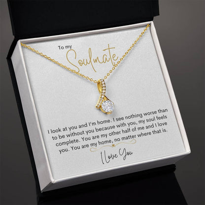 To My Soulmate | I Love You - Alluring Beauty necklace