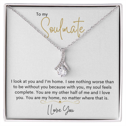 To My Soulmate | I Love You - Alluring Beauty necklace