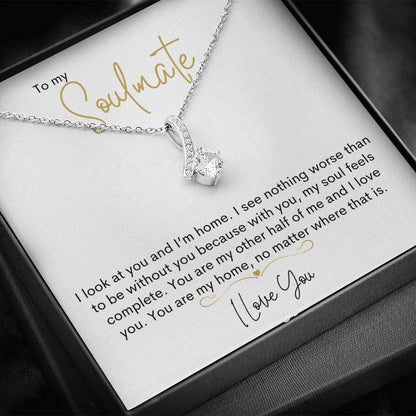 To My Soulmate | I Love You - Alluring Beauty necklace