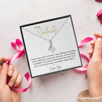 To My Soulmate | I Love You - Alluring Beauty necklace