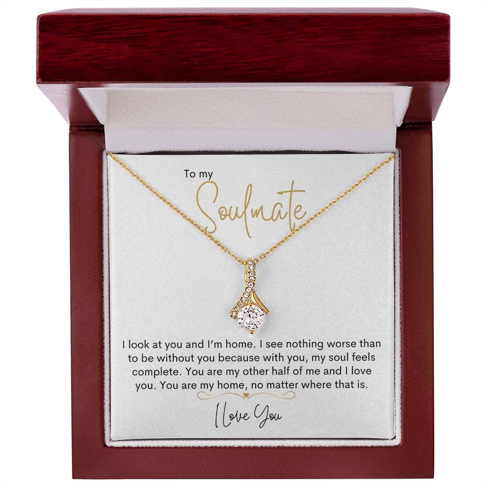 To My Soulmate | I Love You - Alluring Beauty necklace