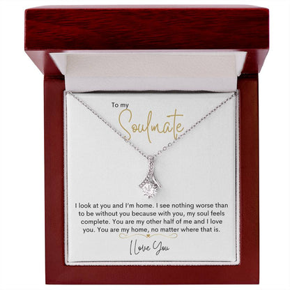 To My Soulmate | I Love You - Alluring Beauty necklace