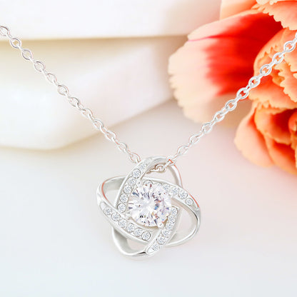 To My Beautiful Daughter | I Love You - Love Knot Necklace