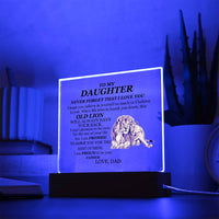 Acrylic Square with LED Base