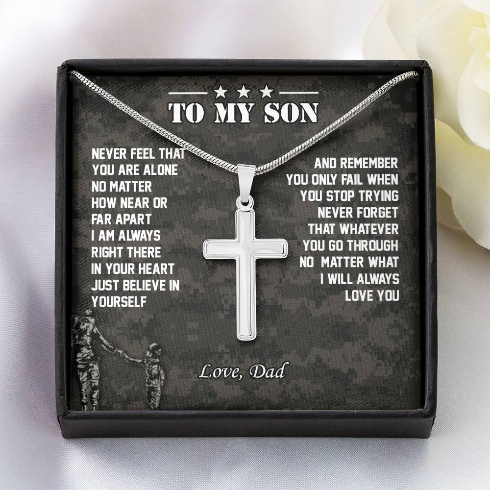 To My Son | I Will Always Love You - Cross Necklace