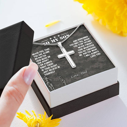 To My Son | I Will Always Love You - Cross Necklace