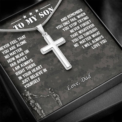 To My Son | I Will Always Love You - Cross Necklace