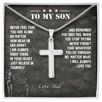 To My Son | I Will Always Love You - Cross Necklace